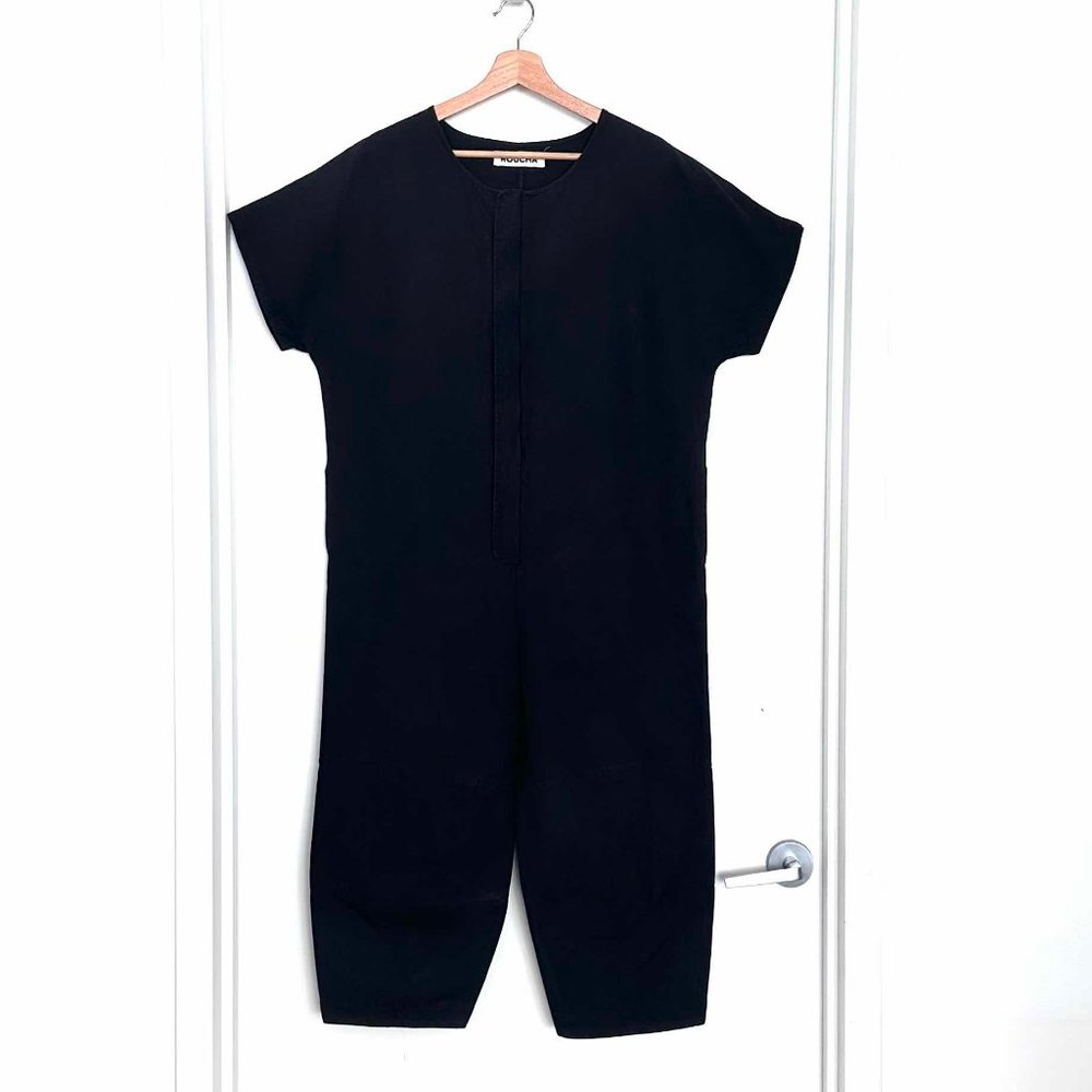 Roucha Jaya Canvas Jumpsuit, Black, size B (medium / size 6-8)